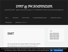 Tablet Screenshot of dmt.fh-joanneum.at