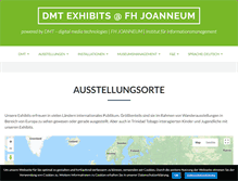 Tablet Screenshot of exhibits.fh-joanneum.at